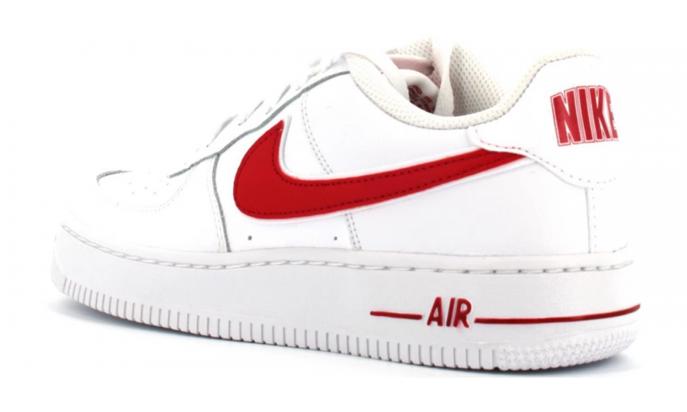 red and white air force 1 lv8